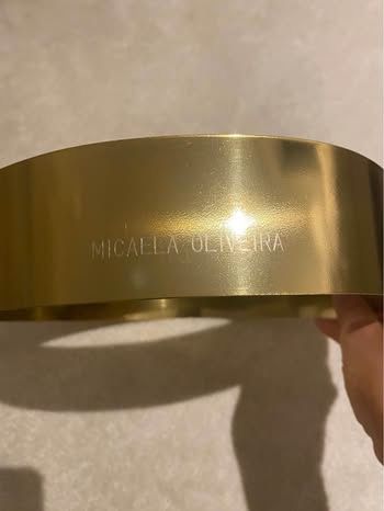 Cinto elegante, ajustavel da estilista Micaela Oliveira
