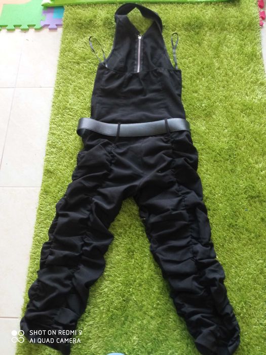Seksowny elegancki kombinezon damski czarny Bonprix Rainbow 36/38 S/M