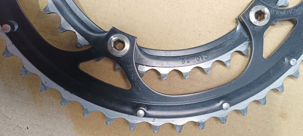 Par pratos Campagnolo 10 velocidades