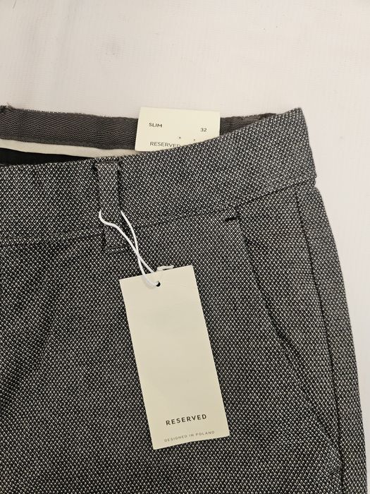Nowe spodnie męskie chino Reserved r. 32 M chinosy eleganckie