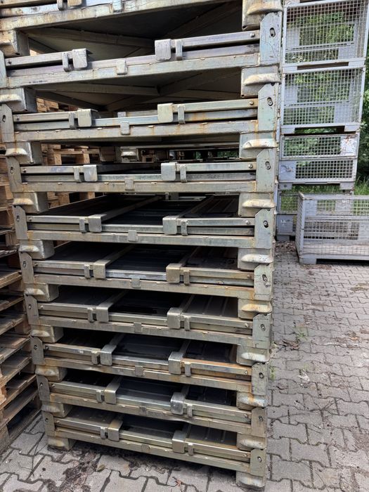 Pojemniki stalowe v149 120x100 składane kosze metalowe 1200x100 v 149