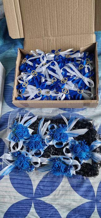 Akcesoria ślubne kolczyki ,muszka, spinki do mankietów i inne.