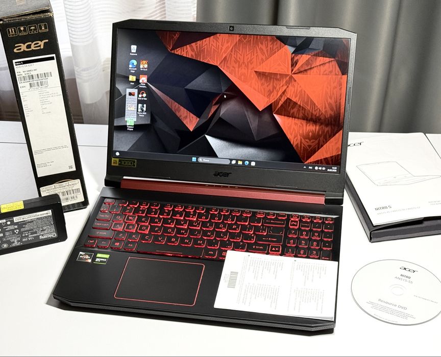 Acer Nitro 5 / 144Hz/GTX1650Ті/Ryzen5/16GB/Ноутбук.
