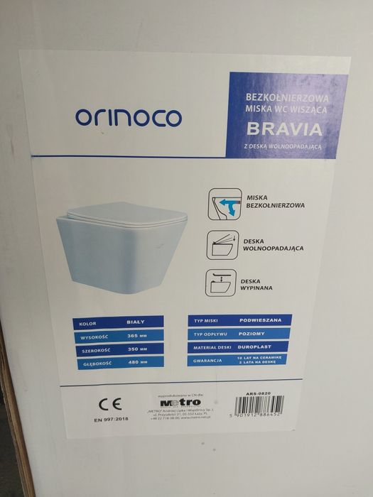 Miska WC wisząca Bravia