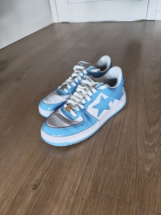 Bape Sta Patent leather blue white