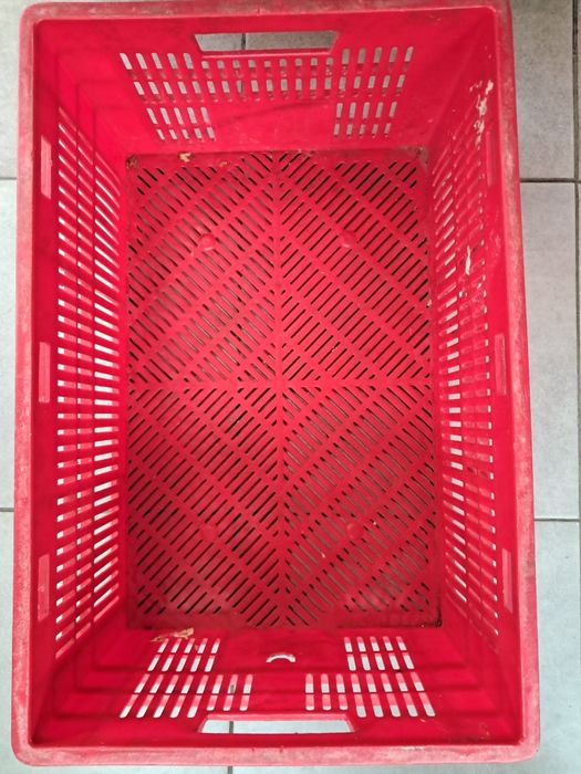 Пластиковые ящики.