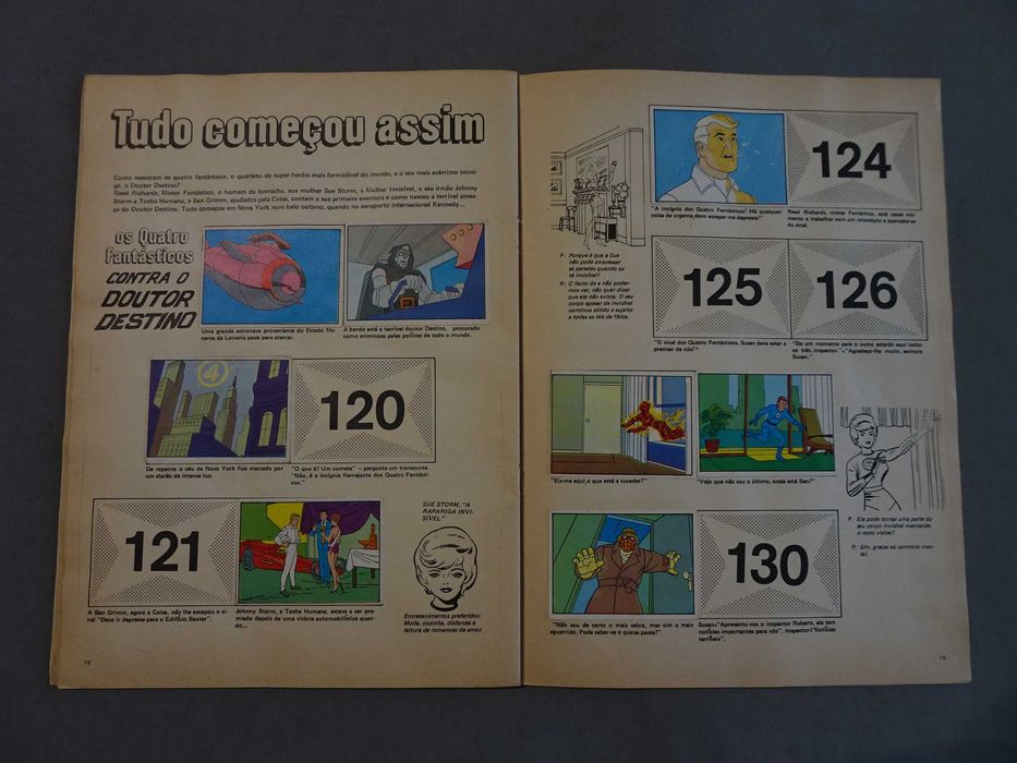 Caderneta de cromos O Homem Aranha e os Quatro Fantásticos (faltam 101