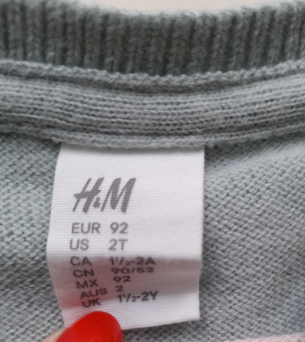 Sweter tunika H&M rozmiar 92