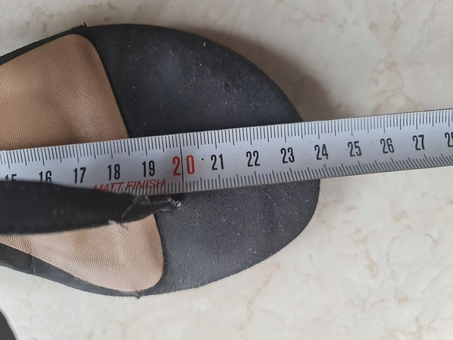 Moschino 37 sandały kropki kokarda czarno biale