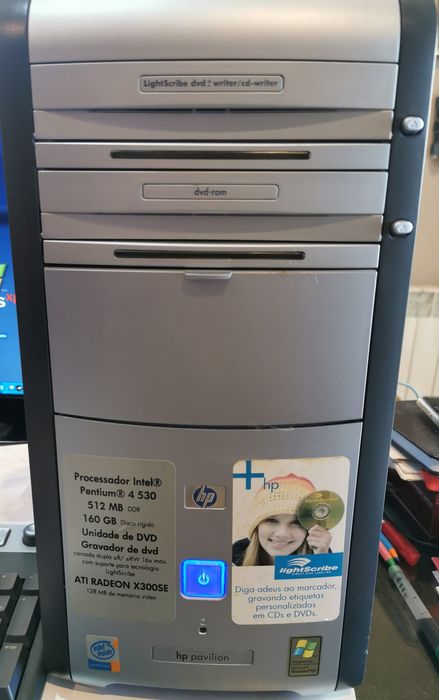 PC HP pentiun,160G, 512mb.