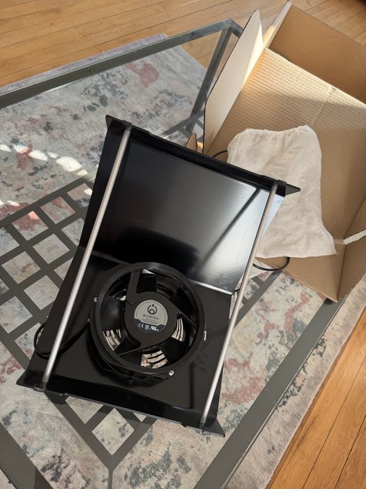 Настільна витяжка для манікюру Bioniqa Tabletop B V1 Black з фільтр мішком 65W