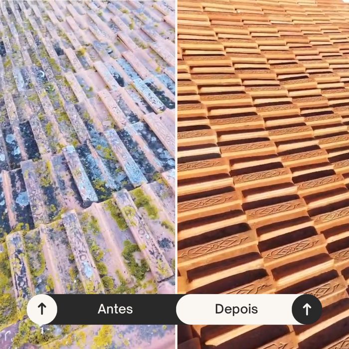 Lavagem e revitalização de telhado – 800€ com material