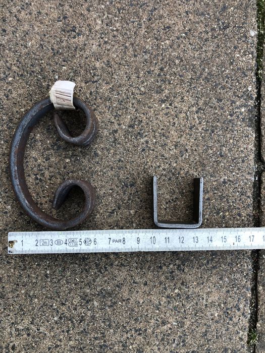 Element do ogrodzenia kutego, motyw C, skuwka, tralka