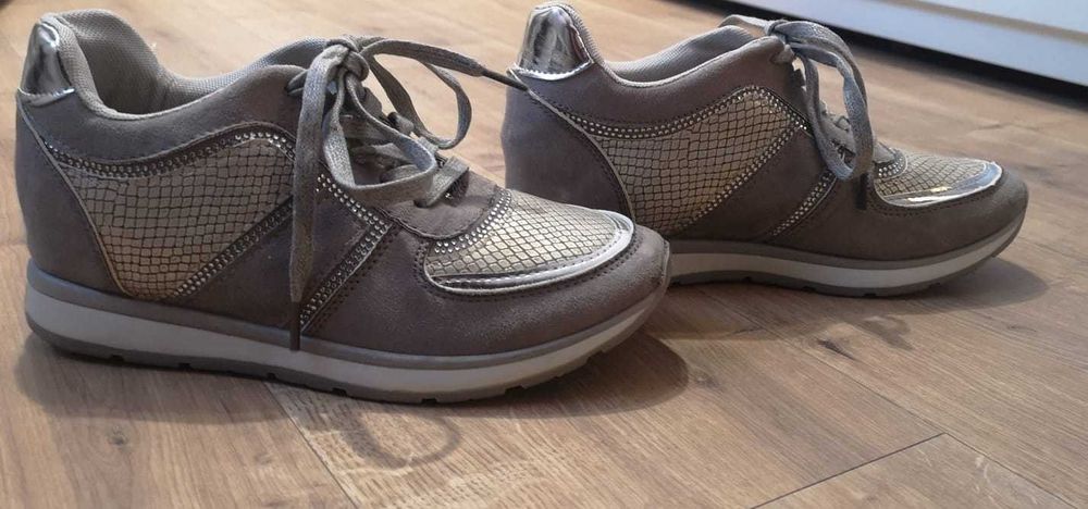 Srebrne buty/sneakersy