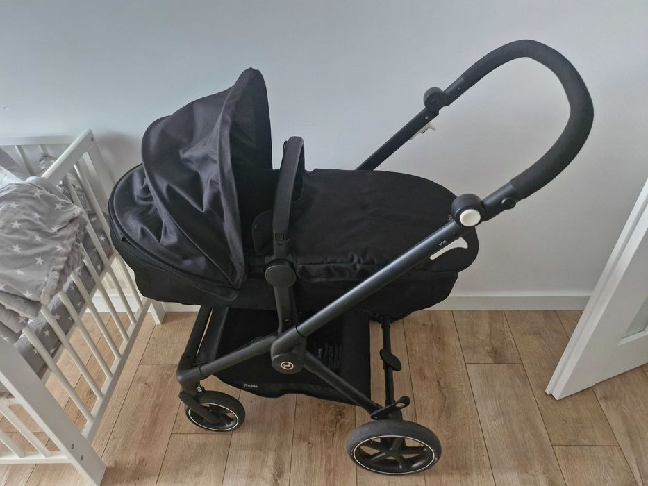 Wózek cybex eos basic 2w1, moon black, czarny