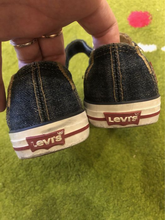 Кеды детские джинс Levi's Kids, цв. синий р.32/33 20,5см