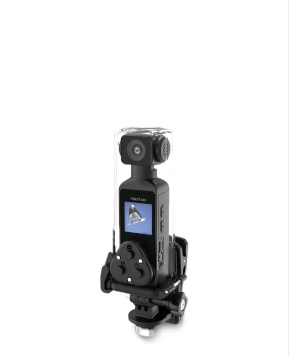 Action Cam PRIXTON Digital Snap Pocket (5k - 50 Mp - Rotação 270º Submersível - Wi-Fi)