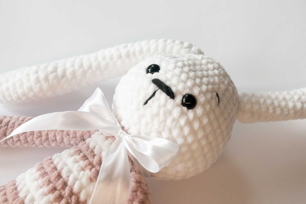 Zabawka pluszowa królik HANDMADE | Idealny na prezent dla dziecka