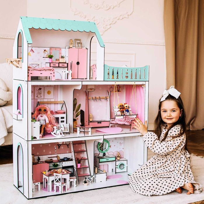 Великий ляльковий будинок Барбі та Лол кукольный домик