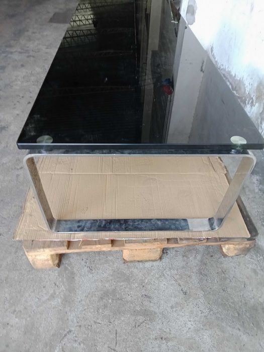 Mesa centro vidro temperado negro