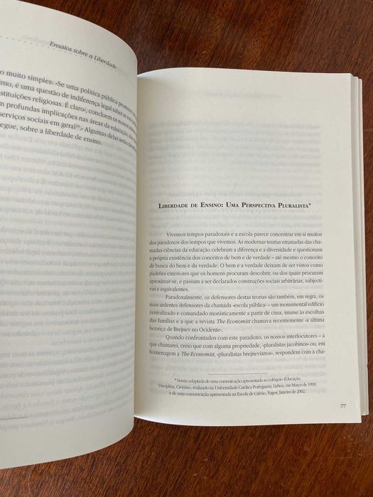 Ensaios Sobre a Liberdade - João Carlos Espada