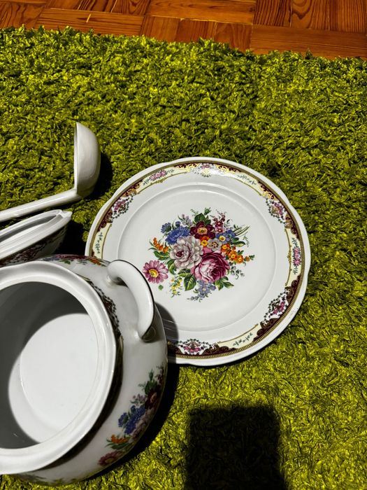 Terrina Limoges com prato e concha