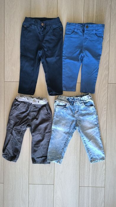 Spodnie jeans stretch r. 80 eleganckie wygodne regulowane