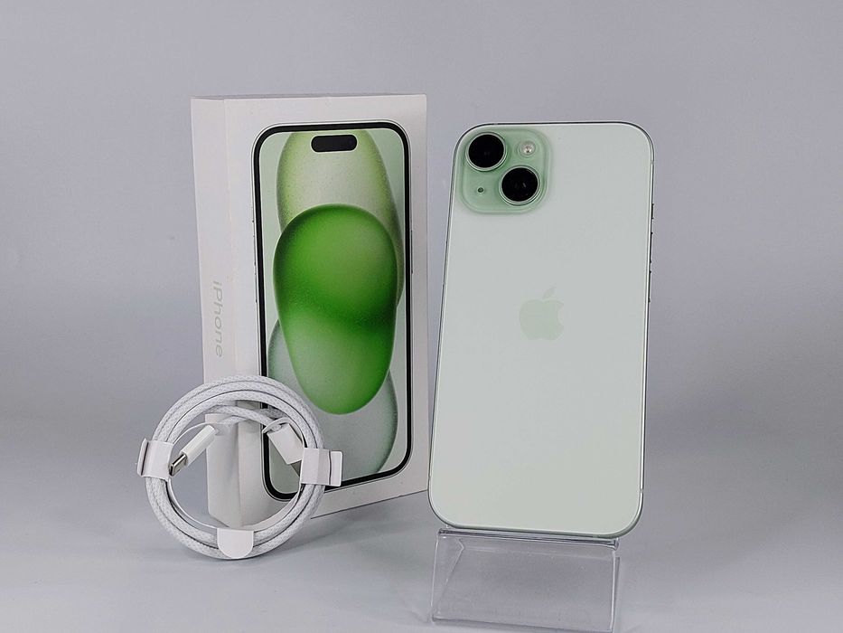 iPhone 15 128 GB 5G Zielony - Idealny Stan - Bateria 85%