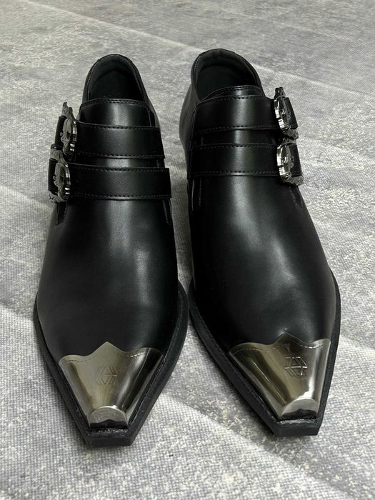 Черевики indie sleeze казаки hedi boy archive boots архив чорні