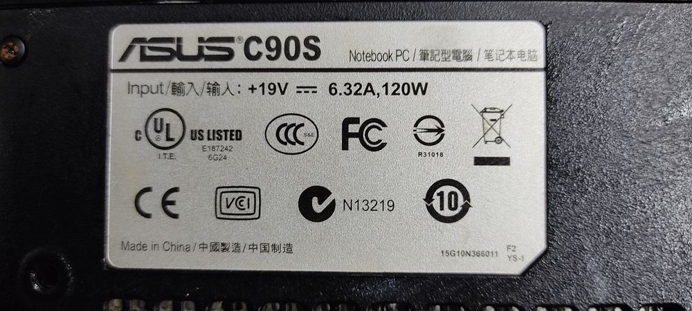 Ноутбук ASUS C90S на запчасти