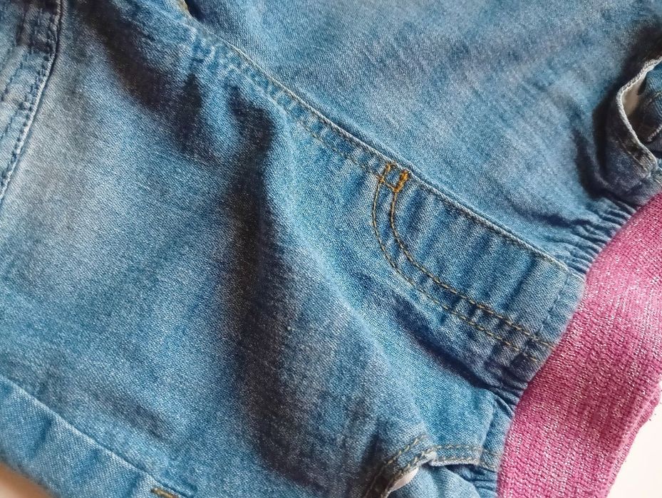 Spodnie na gumce dla dziewczynki rozmiar 92