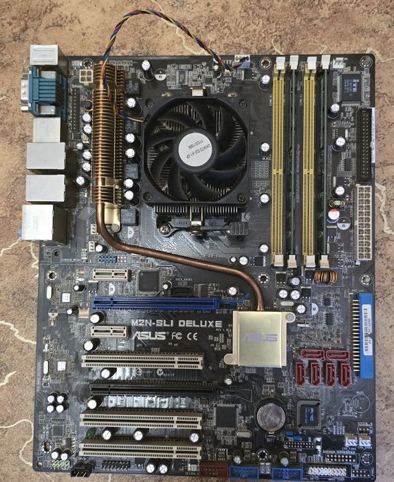 Комплект Asus AM2 m2n sli deluxe 4GB, Phenom X4 9650