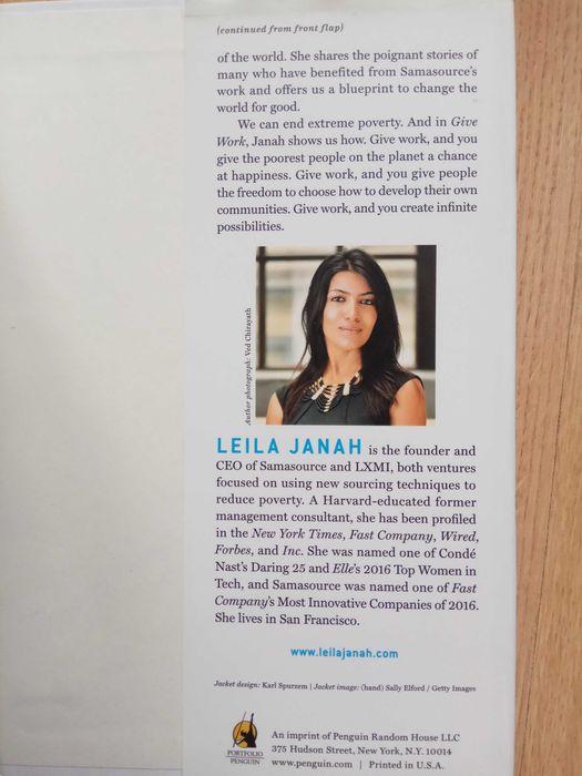 Give Work: Reversing Poverty One Job at a Time Leila Janah