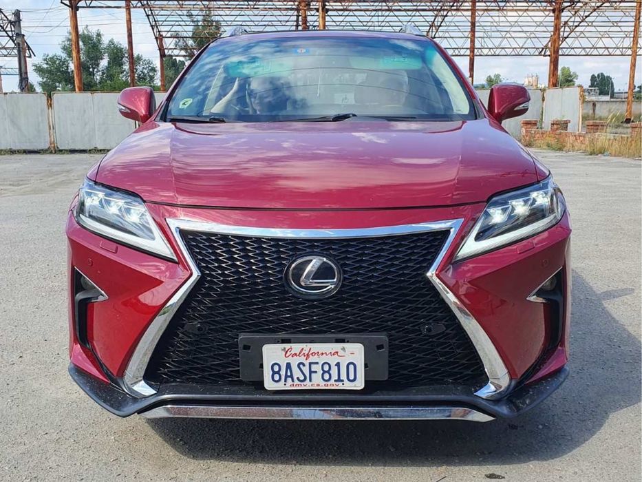 Фары Full LED 3 линзы Lexus RX 2009-2015 в стиле рестайлинг 2020+