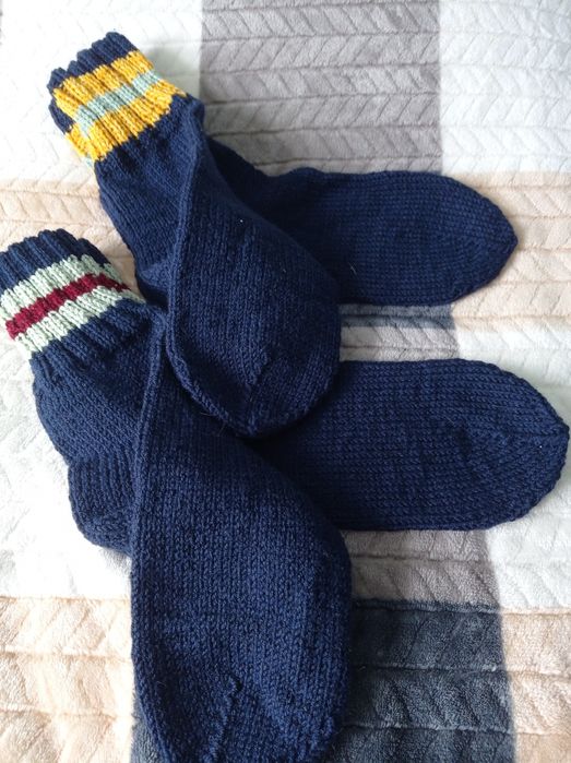 Носки вязаные теплые