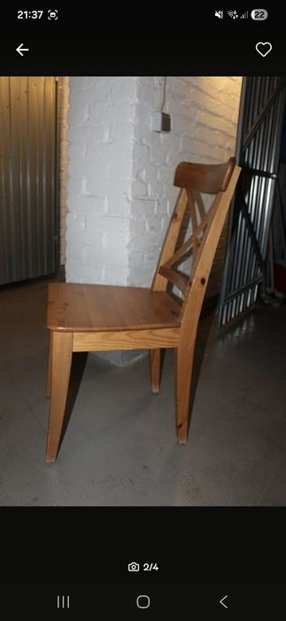Krzesła drewniane Ingolf ikea 6 sztuk