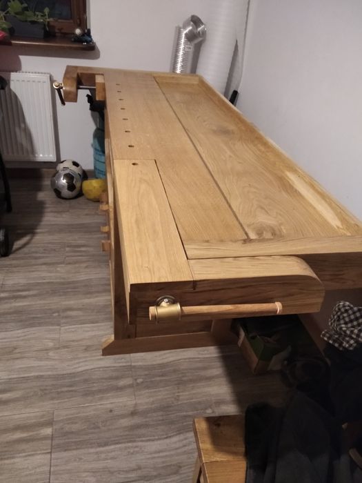 Stół warsztat stolarski masywny imadło, Strugnica