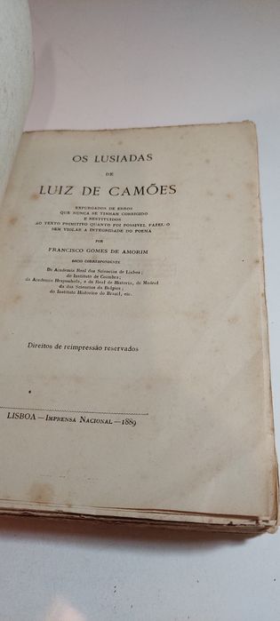 Os Lusíadas - Luiz de Camões (1889)