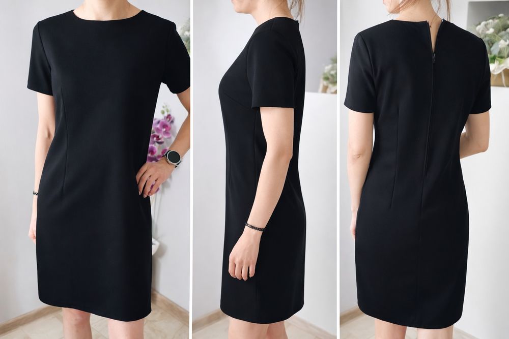 Elegancka sukienka mała czarna m