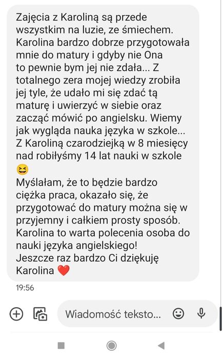 Korepetycje język angielski stacjonarnie