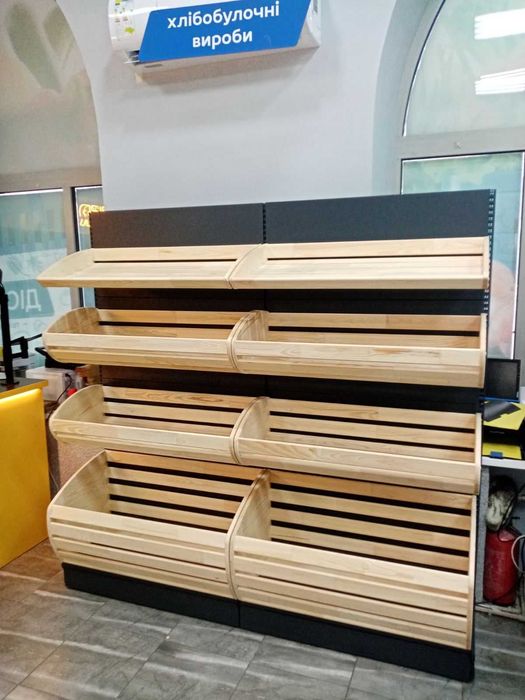 Торговые стеллажи. Стелаж. Кассы. Витрины. Хлебные, кондитерские полки