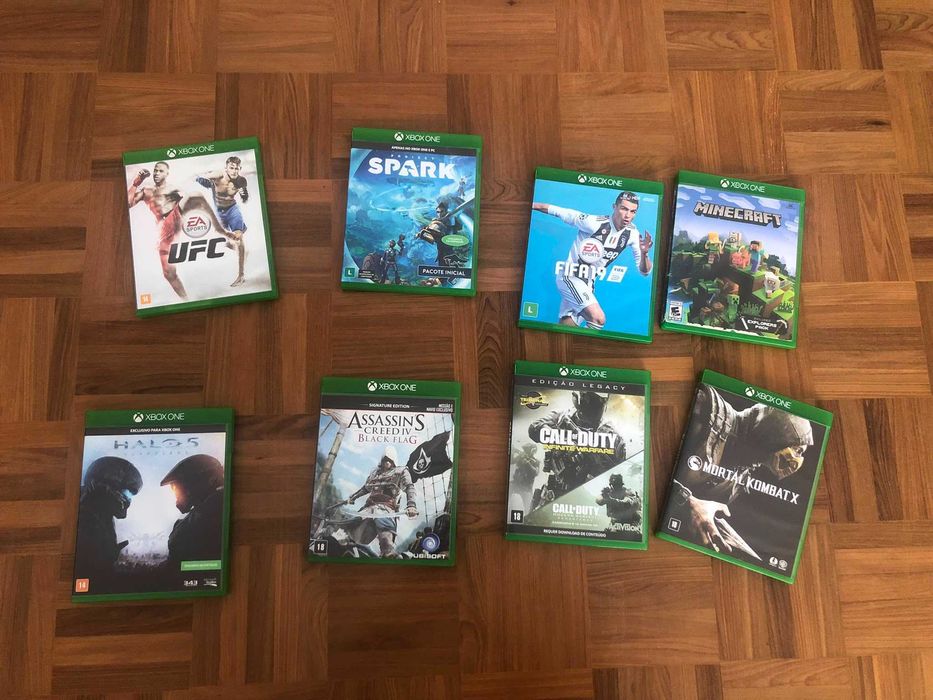Xbox One S 1T com comando e jogos