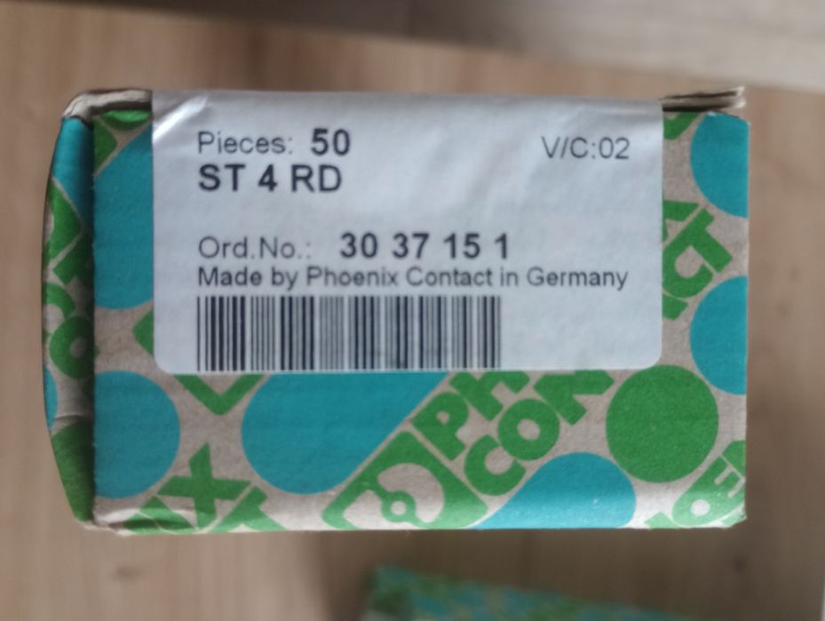 Złączka przelotowa ST 4 czerwona 50 sztuk