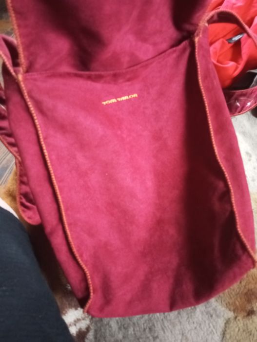 Torebka Boho zamsz z frędzlami Tom Tailor