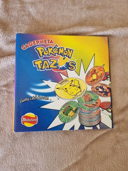 Caderneta album tazos pokemon
