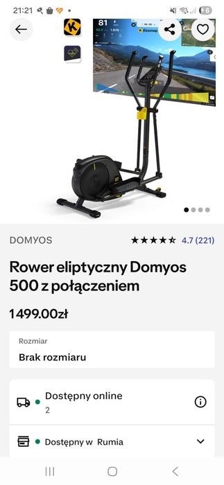 Dla Ciebie wszystko orbitrek domyos 500 w kategorii Sprzęt fitness