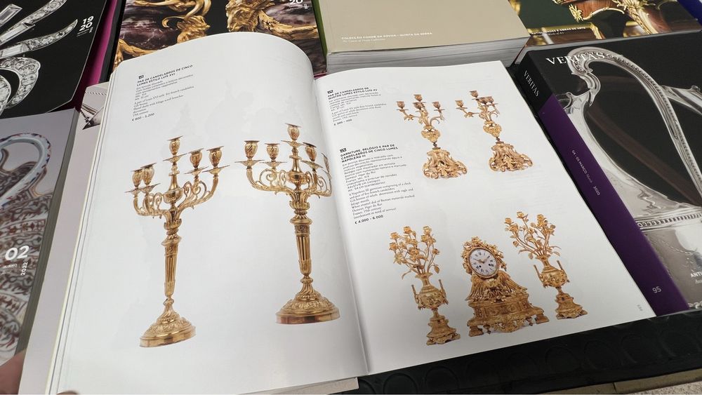 13 Catalogos Leiloes VERITAS pratas mobilias joias quadros