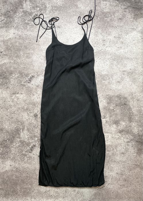 Женский летний черный лофт сарафан Zara Xs оригинал платье