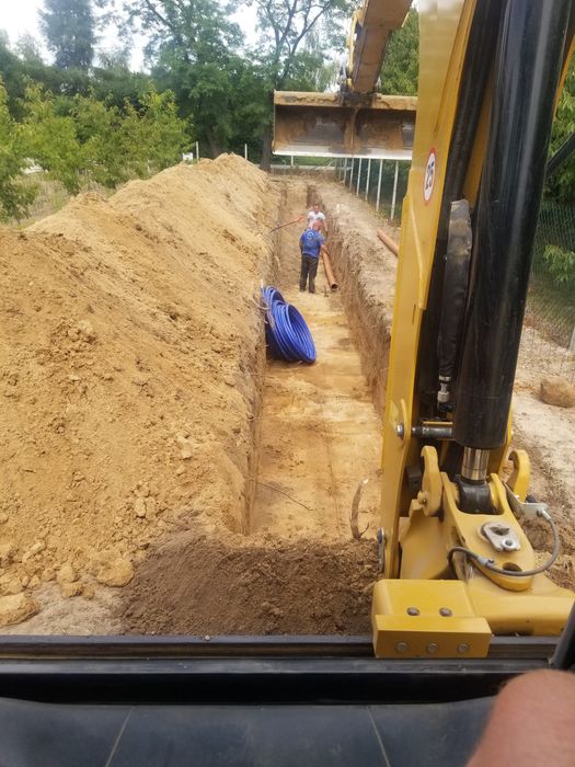 Usługi koparka koparko ładowarka Szamba kompleksowa ziemia kruszywa