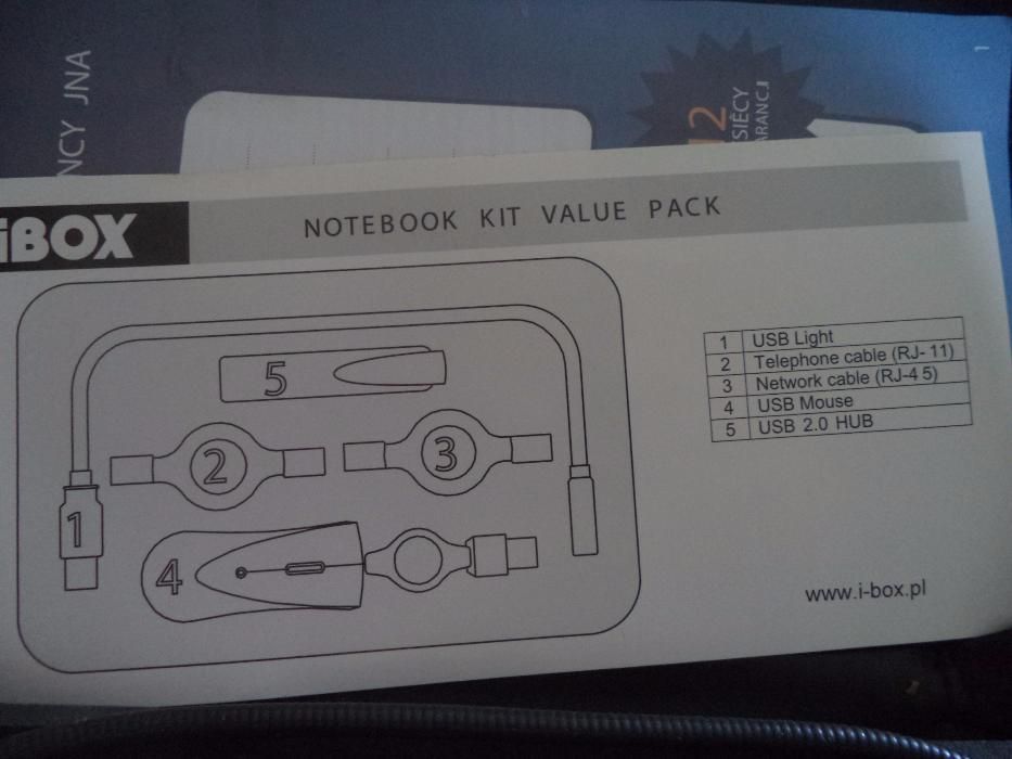 IBOX Mini zestaw kabli+myszka